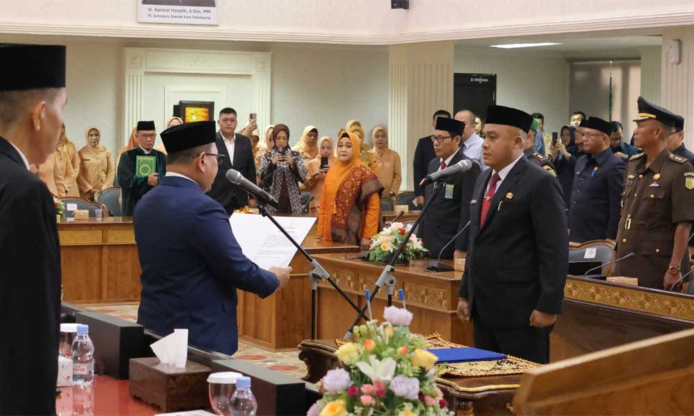 Afrizal Hasyim Resmi Dilantik Jadi Defenitif Sekda Kota Palembang, 1 Bulan jadi Pj Sekda