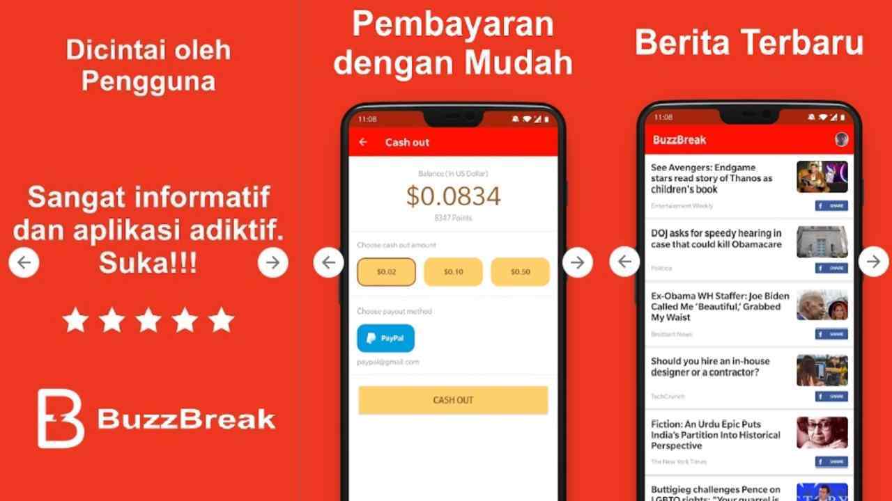 Cuma Santai di Rumah, Dapat Saldo DANA dari Aplikasi BuzzBreak yang Terbukti Membayar