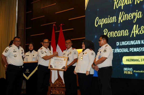 Wartelsuspas Lapas Sekayu Raih Penghargaan Terbaik se UPT Pemasyarakatan Sumsel