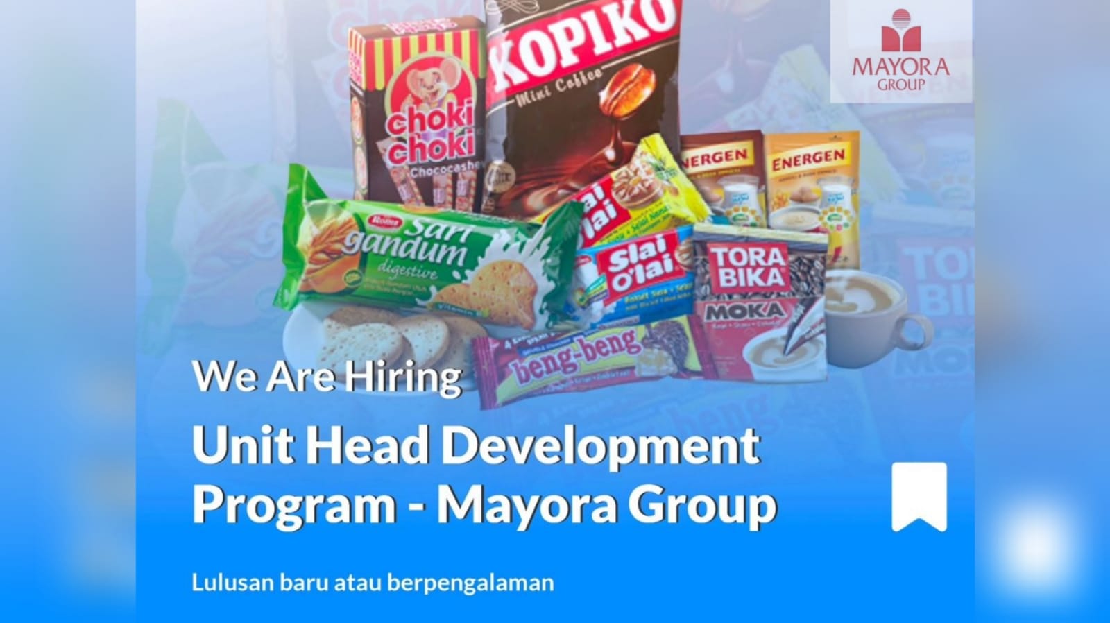 Penerimaan Karyawan Besar-besaran! Lowongan Kerja Terbaru PT Tirta Fresindo Jaya (Mayora Group) 