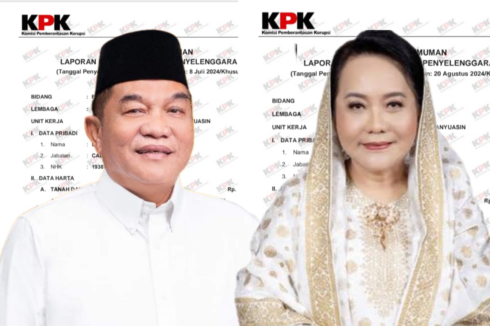 KPU Muba Pastikan 2 Balon Bupati Telah Lengkapi LHKPN KPK , Ini Nominal Harta Kekayaannya ?