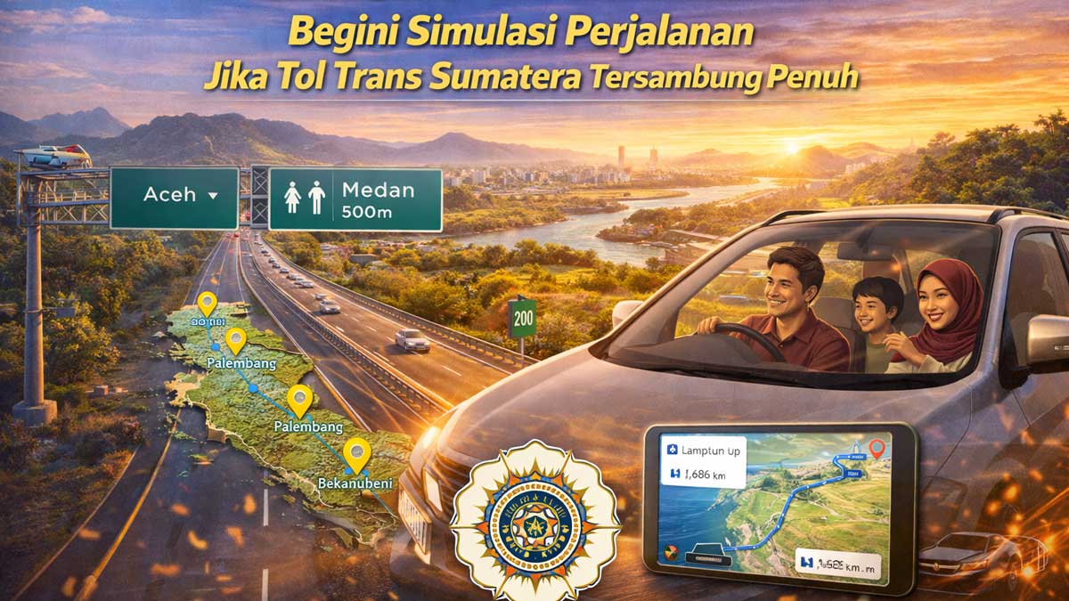 Lampung-Aceh Cuma Sehari? Begini Simulasi Perjalanan Jika Tol Trans Sumatera Tersambung Penuh