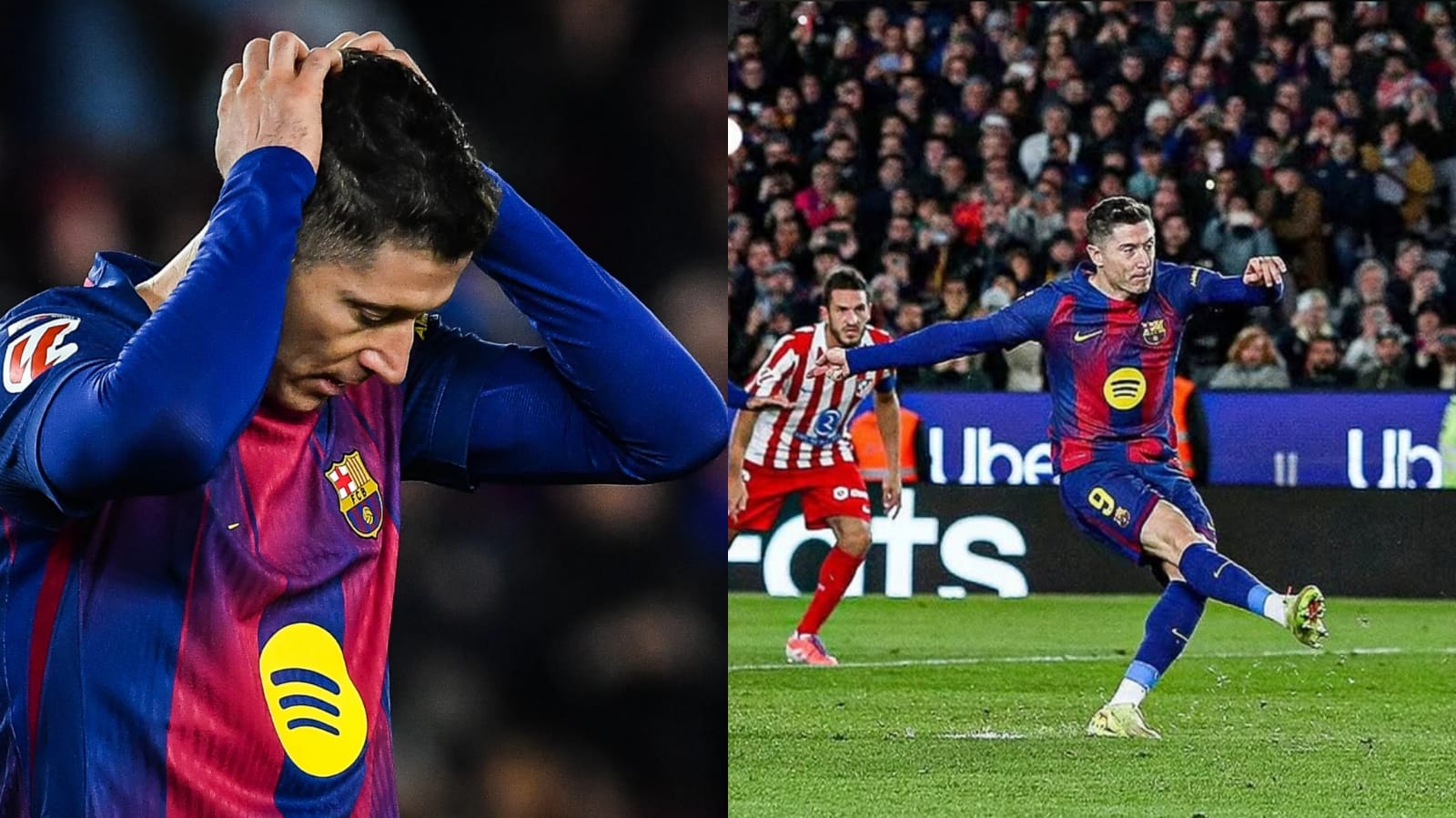 Robert Lewandowski Kecewa Barcelona Mengalahkan Atletico Madrid di Camp Nou