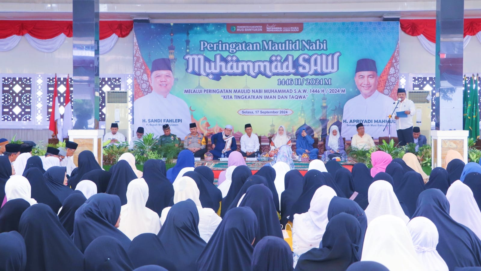 Peringati Maulid Nabi Muhammad SAW, Sholawat Nabi Bergema di Rumah Dinas Bupati Muba