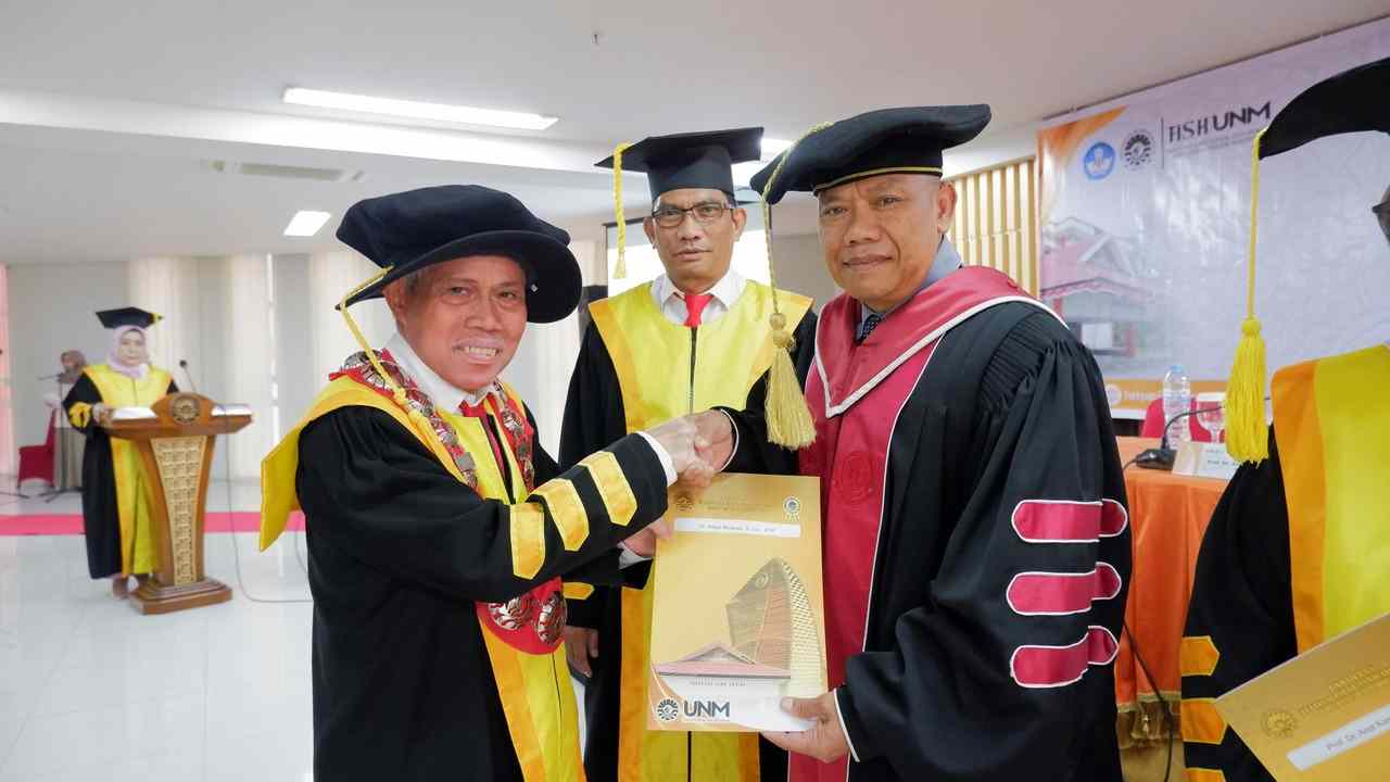 Kapus Program Bela Negara LPPM Unhan RI Jadi Penguji Eksternal Promosi Doktor UNM Makassar