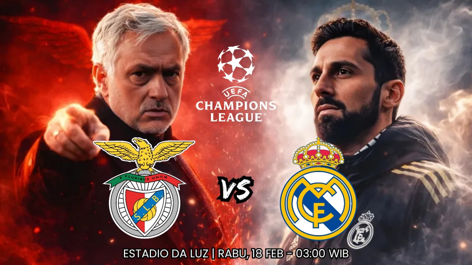 Prediksi Benfica vs Real Madrid: Bentrok Dendam Leg Pertama Babak Play-Off Knockout Liga Champions