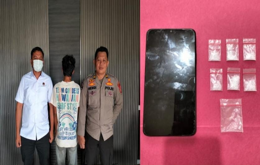 Sempat Dihadang Massa, Polres OKI Berhasil Amankan Bandar Narkoba di Desa Tanjung Alai