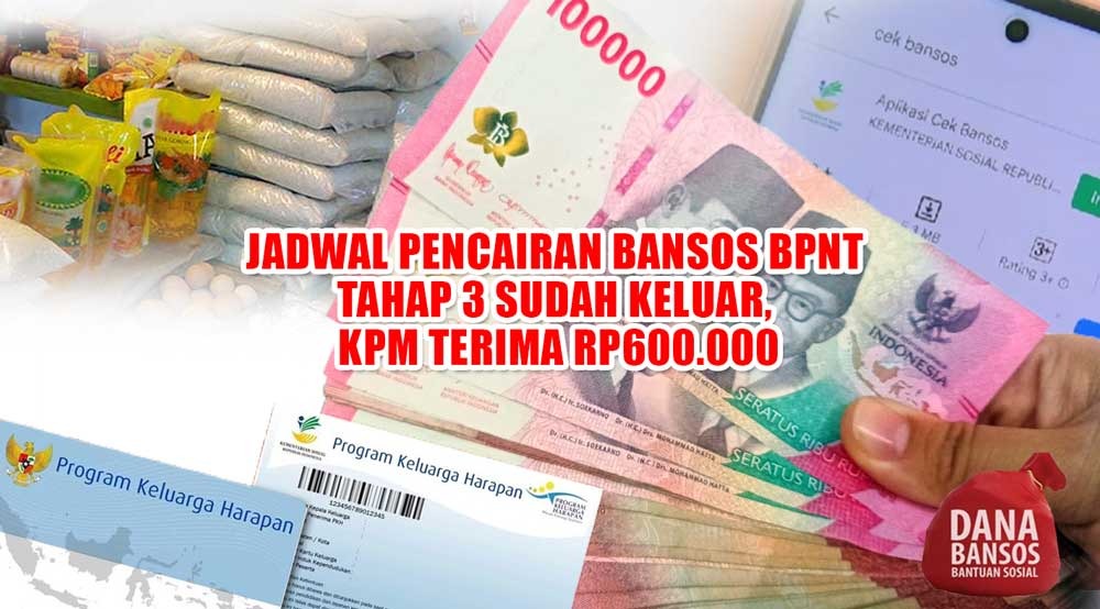 Jadwal Pencairan Bansos BPNT Tahap 3 Sudah Keluar, KPM Terima Rp600.000 