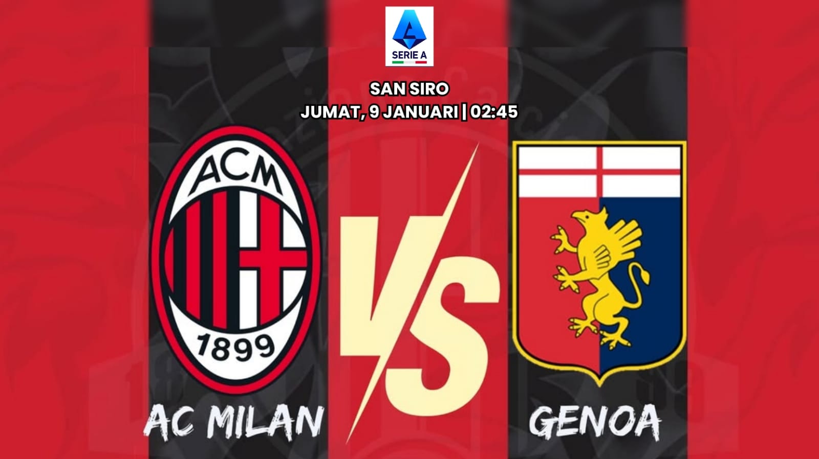 Liga Serie A: AC Milan vs Genoa - Prediksi dan Susunan Pemain