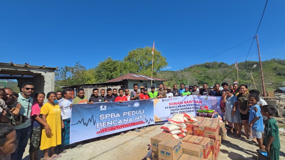 PTBA Hadir untuk NTT, Salurkan Bantuan Bagi Warga Terdampak Bencana