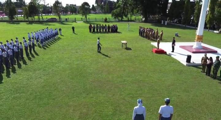 Wakil Wali Kota H Rustam Effendi Buka Pemusatan Diklat Pasukan Paskibraka Lubuk Linggau