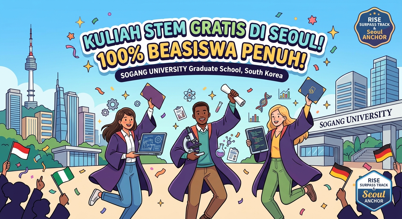 GEMPAR! Sogang University Seoul Buka Kuliah S2/S3 GRATIS TIS TIS untuk Mahasiswa STEM, Mau Ikutan?