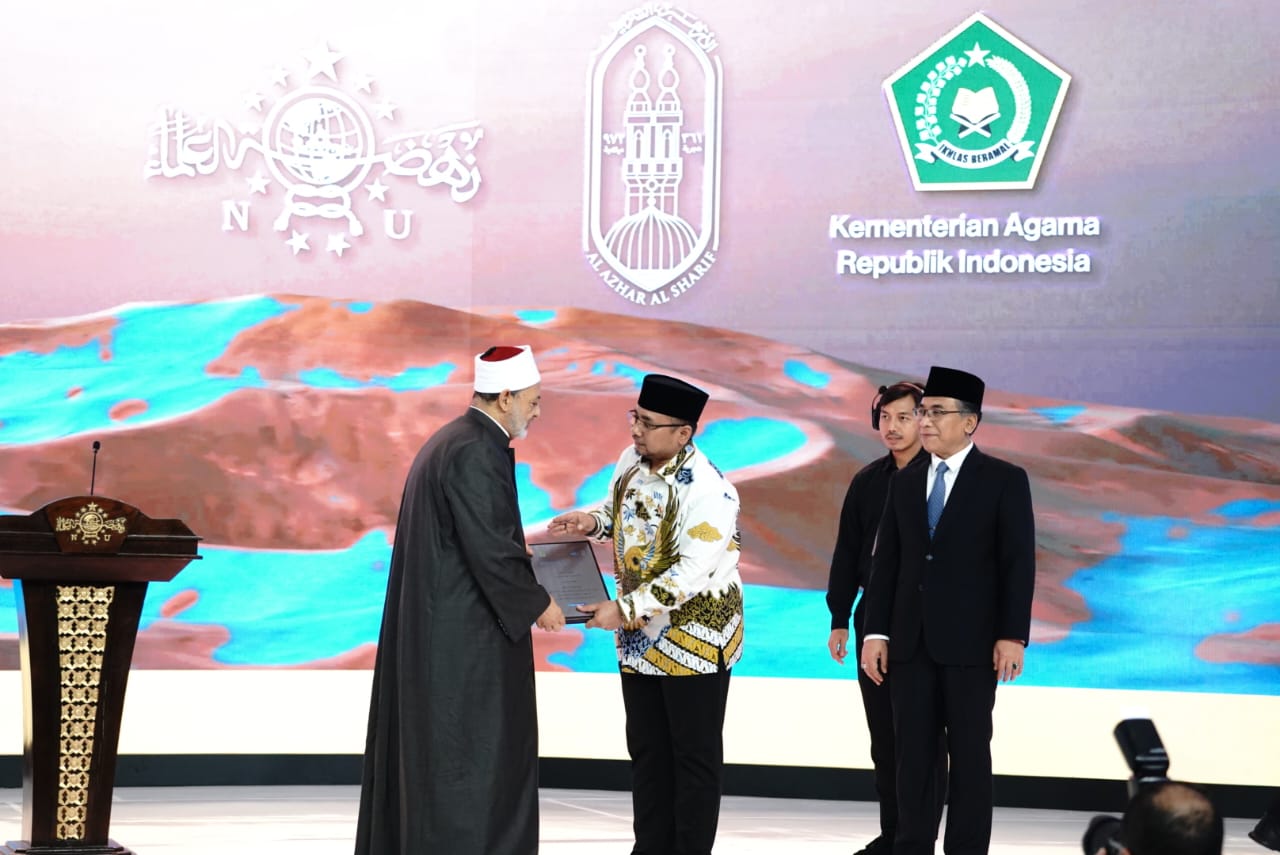 Menag Sambut Kunjungan Imam Besar Al Azhar, Sebut Indonesia Best Practice Membangun Dialog Agama dan Peradaban