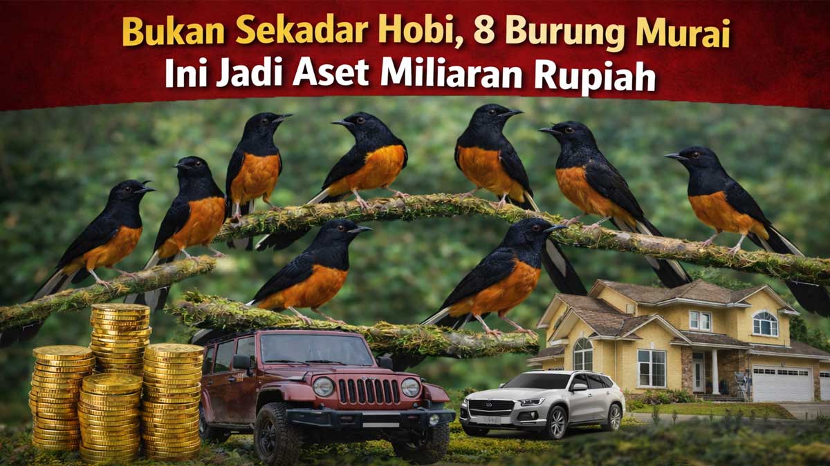 Bukan Sekadar Hobi, 8 Burung Murai Ini Jadi Aset Miliaran Rupiah, Nomor 1 Pecahkan Rekor MURI