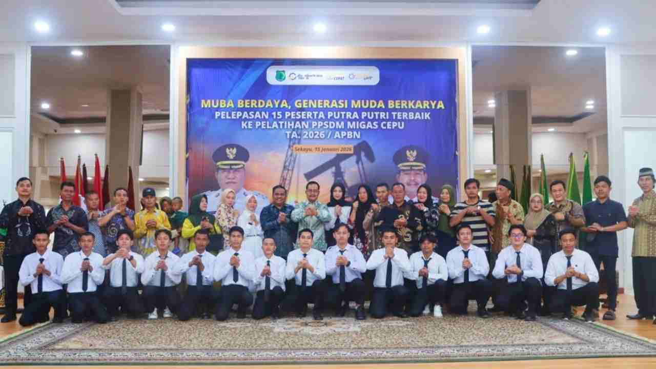 Wujudkan SDM Unggul, 15 Generasi Muda Muba Dilepas Wabup Rohman ke PPSDM Migas Cepu