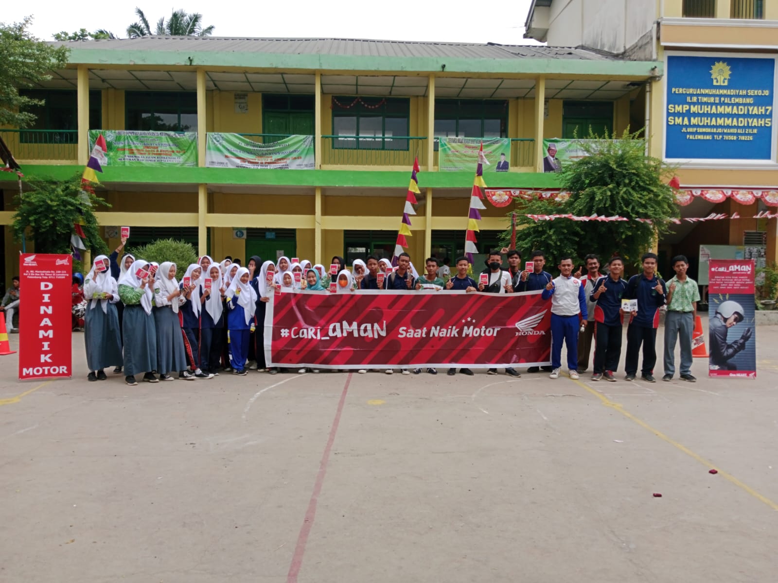 Lanjutkan Edukasi Safety Riding ke Generasi Milenial, Astra Motor Sumsel Sambangi SMA Muhammadiyah 5 Palembang