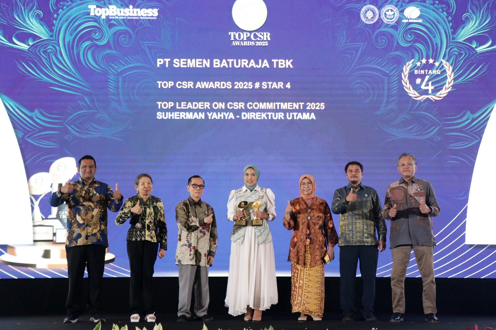 Semen Baturaja Raih 2 Penghargaan di TOP CSR Awards 2025, Bukti Konsistensi Berkelanjutan