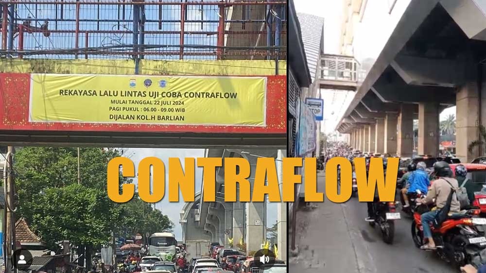 Palembang Terapkan Contraflow, Berikut Perbedaan Contraflow dengan One Way, Jangan Sampai Keliru!