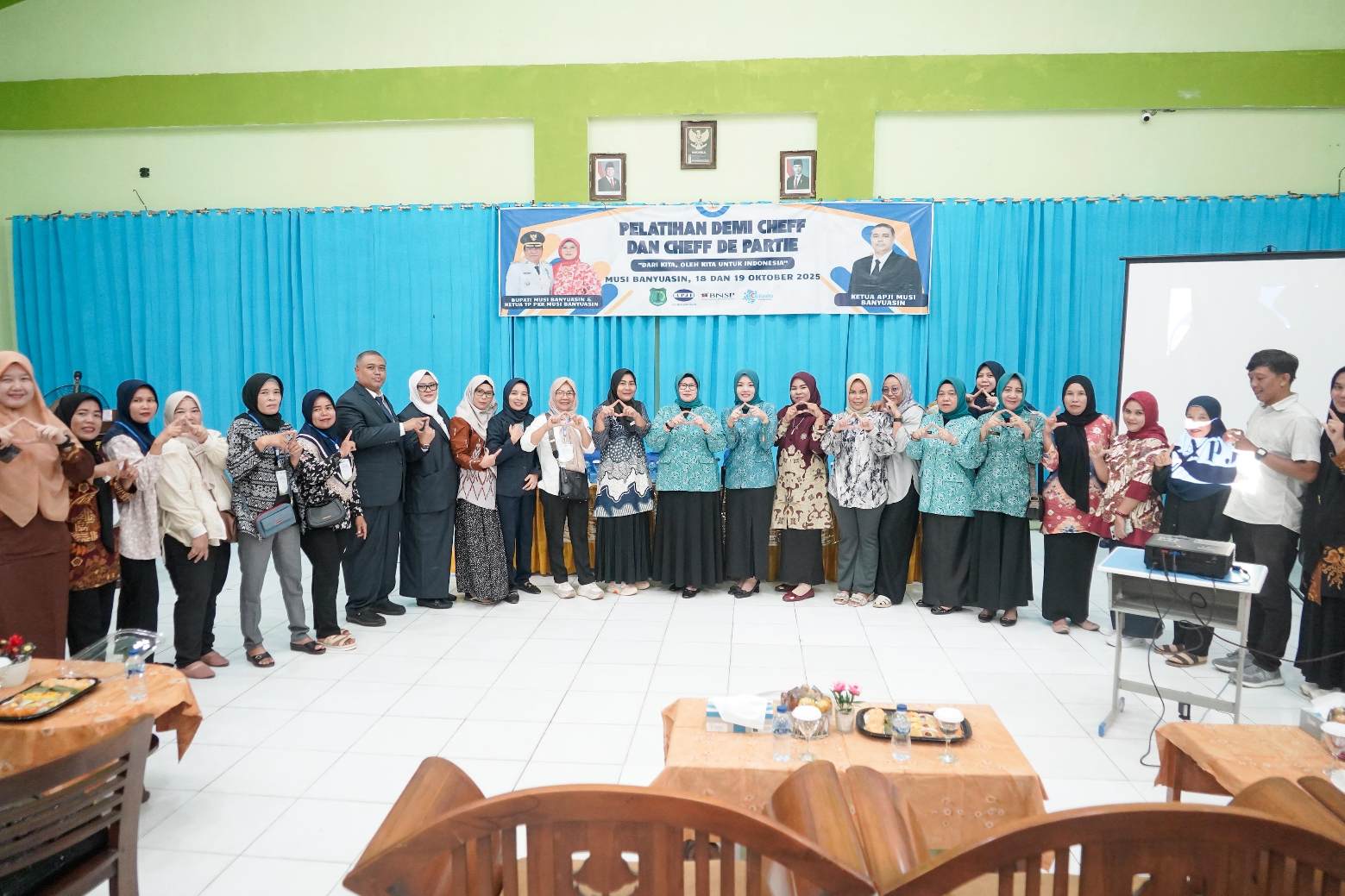 Dorong SDM Kuliner Unggul, Ketua TP PKK Muba Buka Pelatihan Sertifikasi Chef