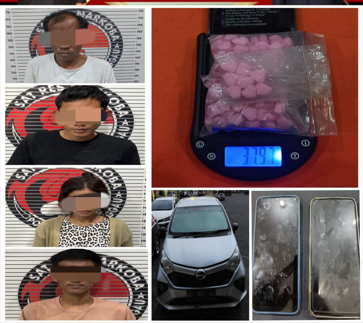 Satres Narkoba Polres Lubuk Linggau Tangkap Komplotan Pengedar Ineks