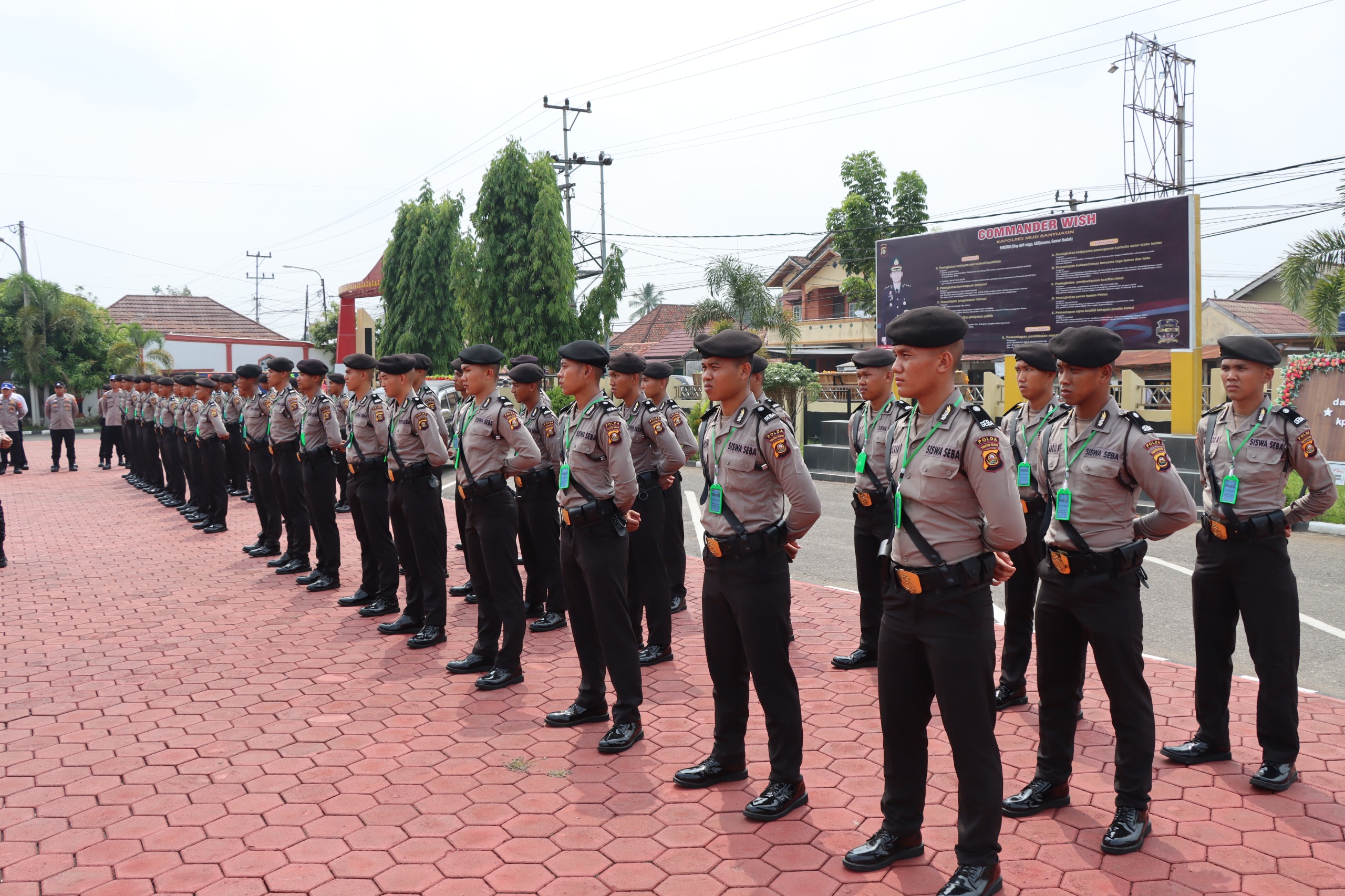 46 Siswa Diktukba SPN Polda Sumatera Selatan Tiba di Polres Muba, Ini yang Bakal Dilakukan Para Siswa!