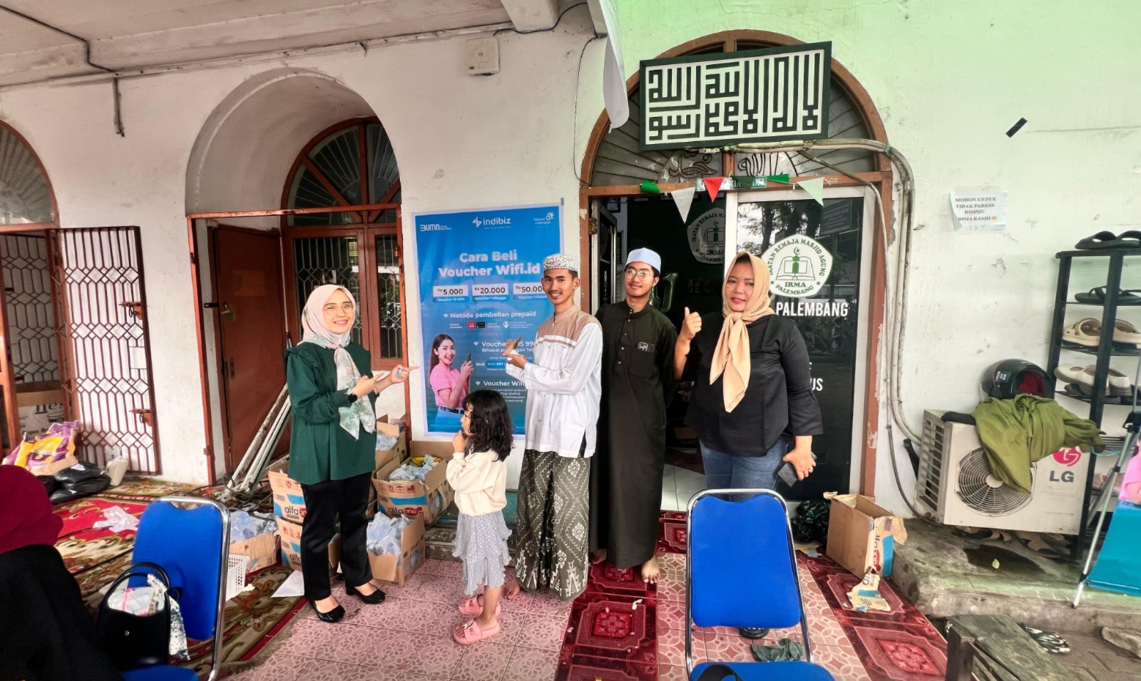 Meriahkan Mudik Lebaran, Wico Thematic Mudik RAFI Indibiz Telkom Hadir di Pusat Keramaian Kota Palembang