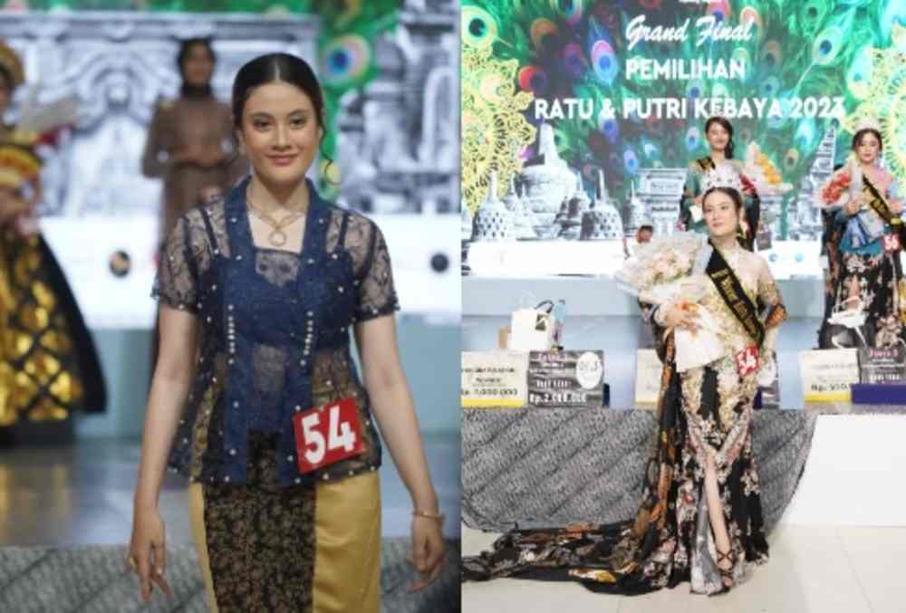 Inspiratif! Gadis Keturunan Muba Ini Sukses Raih Juara 1 Lomba Ratu Kebaya