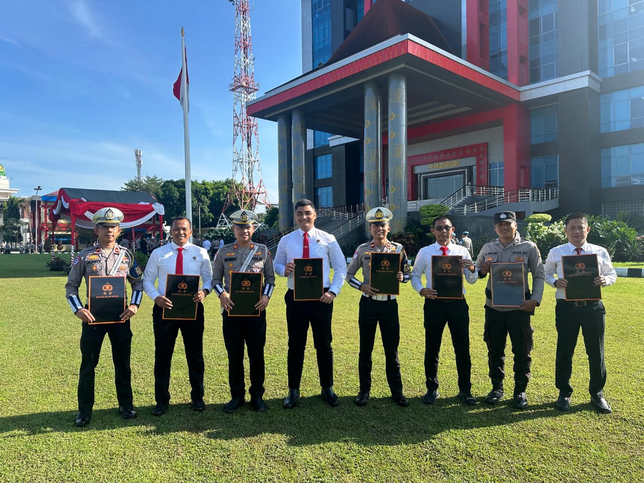 Polres Musi Rawas Terima Piagam Penghargaan Kapolda Sumsel 