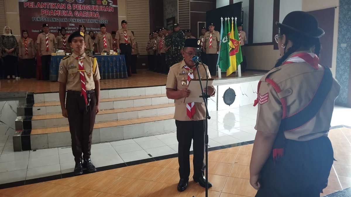 Jadi Pionir Generasi Muda, 246 Pramuka Garuda Kwarcab Prabumulih Resmi Dikukuhkan