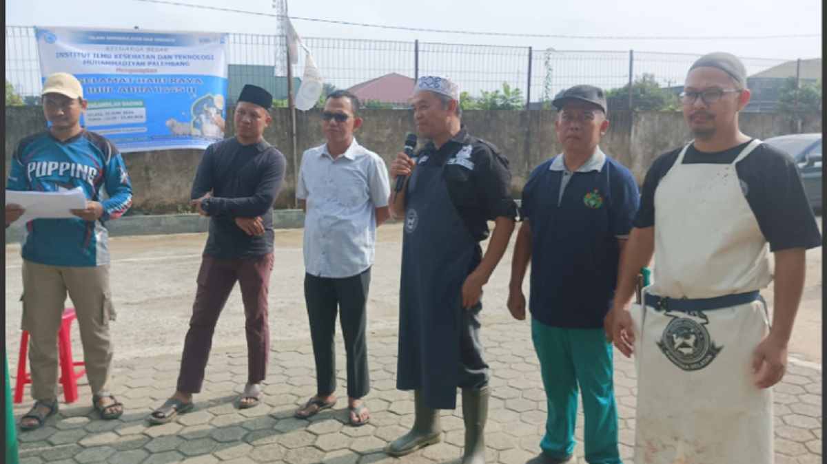 Momen Berkurban Sembari Belajar Sembelih Halal, IKesT Muhammadiyah Gandeng DPW Juleha Sumsel