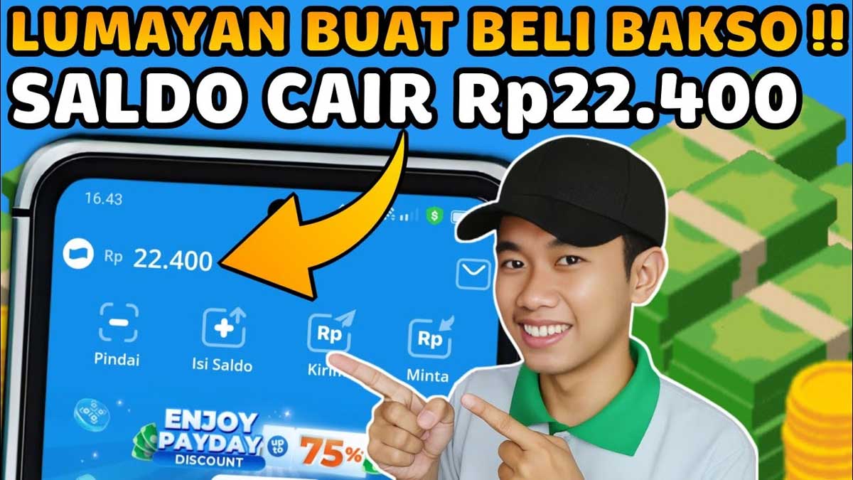 Modal Gerak Tipis-tipis Tiap Hari, Kamu Bisa Raih Saldo DANA Rp60.000 Langsung Cair, Tanpa Undang Teman