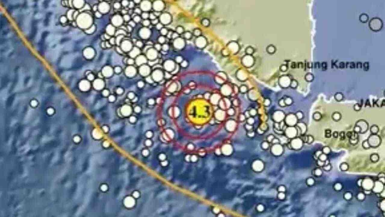 Gempa Magnitudo 4.3 Guncang Pesisir Barat Lampung, Tak Berpotensi Tsunami