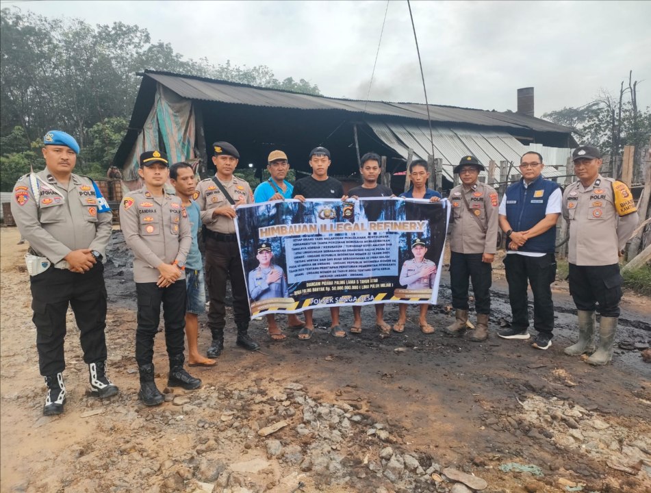 Polres Muba Komitmen Mitigasi Aktivitas Illegal Drilling dan Refinery