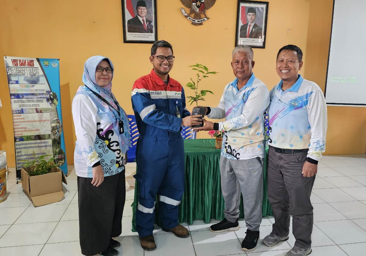Libatkan Pelajar, Pertamina EP Bunyu Field Kampanyekan Penghentian Polusi Plastik