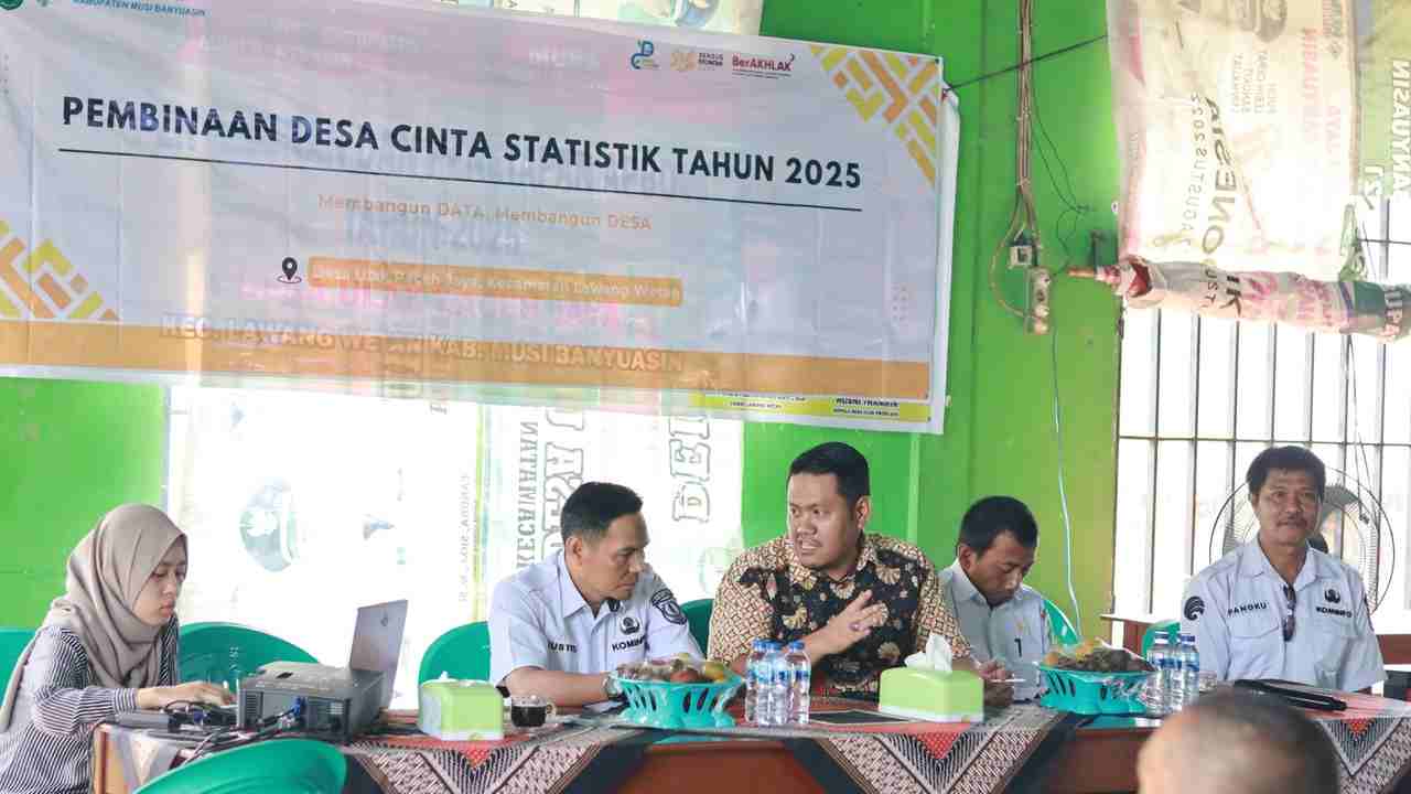 Desa Ulak Paceh Jaya Dapat Pembinaan Khusus dari BPS dan Dinkominfo Muba, Ini Tujuannya