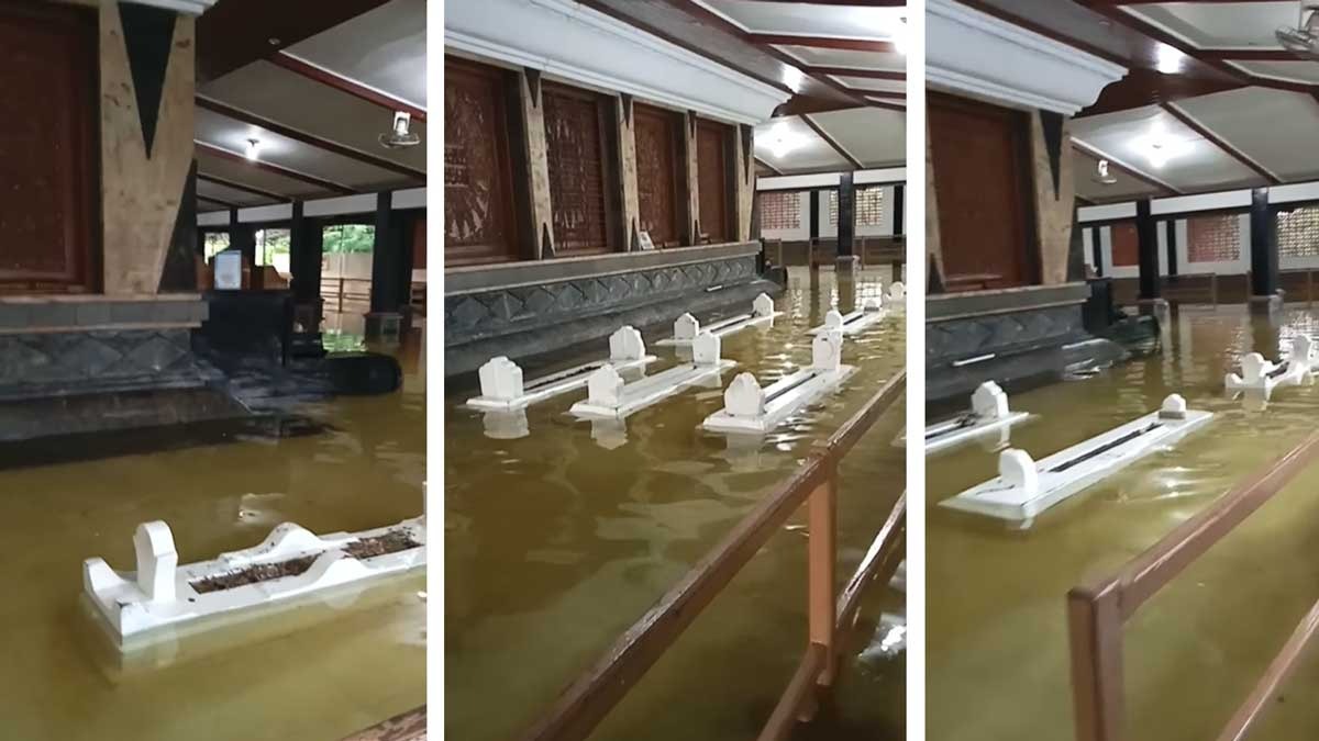 Demak Dikepung Banjir, Komplek Makam Sunan Kalijaga Ikut Terendam    