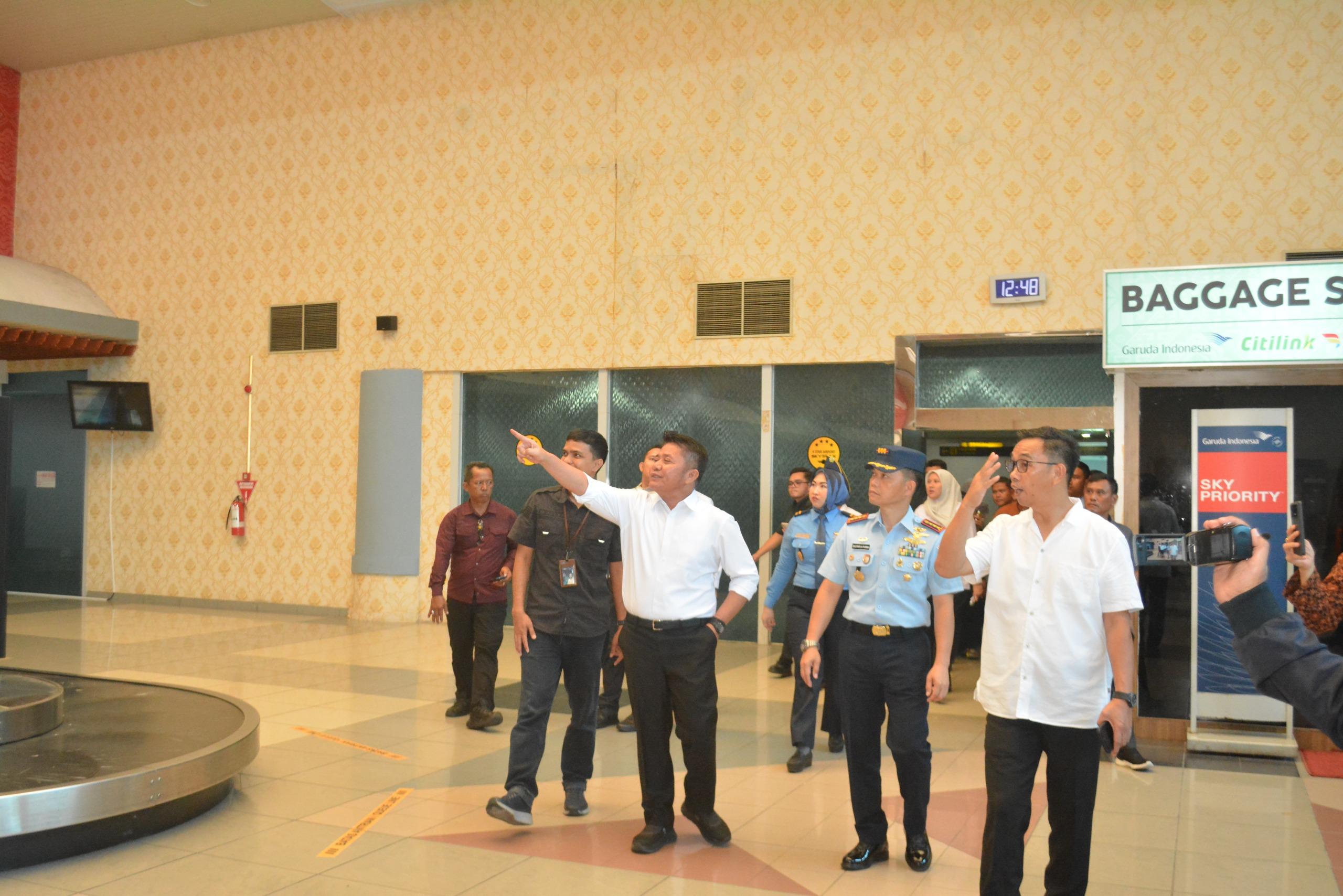 Gubernur Herman Deru Tinjau Kesiapan Bandara SMB II Palembang Layani Penerbangan Internasional