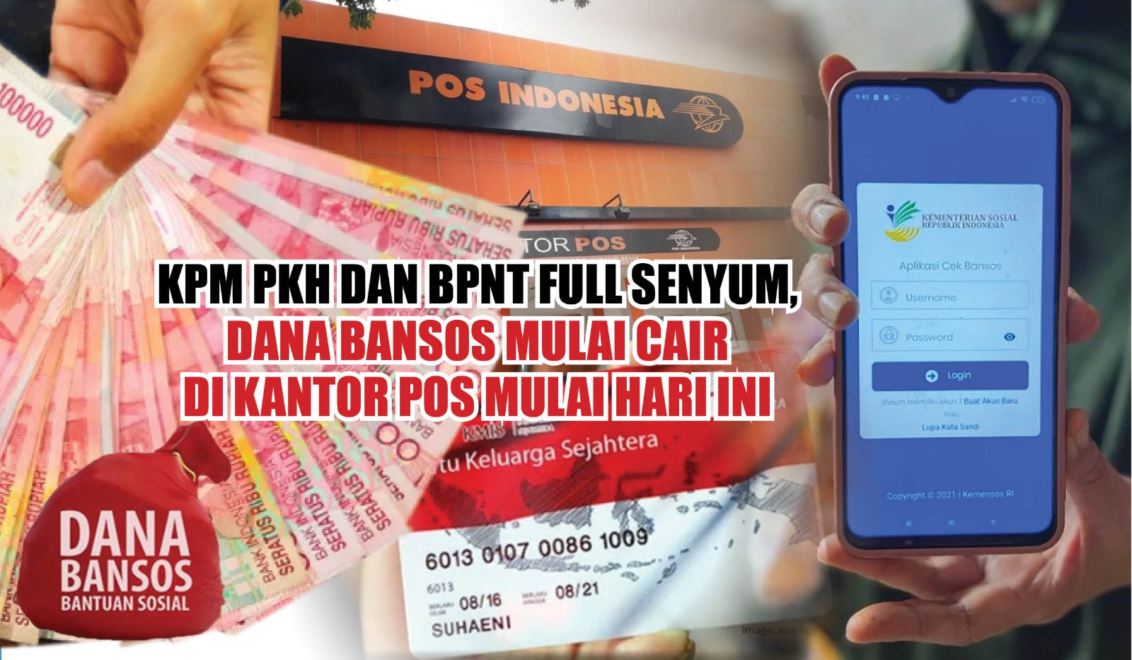 KPM PKH dan BPNT Full Senyum, Dana Bansos Mulai Cair di Kantor Pos Hari Ini