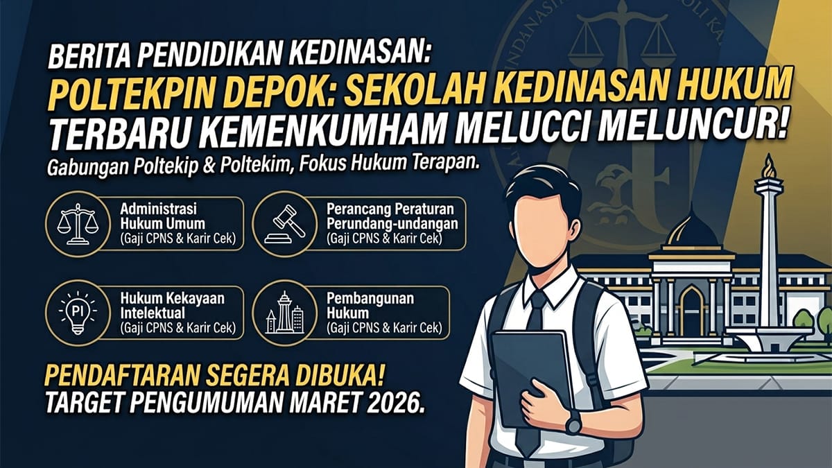 Resmi Merger! Poltekip dan Poltekim Bertransformasi Jadi Poltekpin, Ini Daftar 4 Prodi Barunya