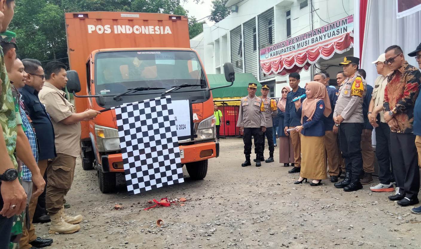 KPU Muba Mulai Distribusikan Logistik Pilkada Serentak 2024 di 6 Kecamatan