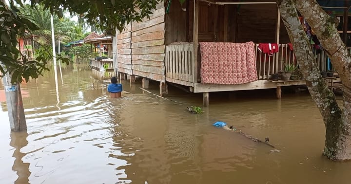 GAWAT! Banjir Kiriman Kepung 2 Desa di Ogan Ilir