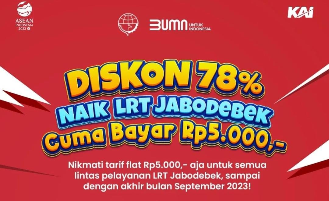 Kabar Gembira, Ada Diskon 78 Persen Bagi Warga Jabodebek, Naik LRT Cuma Bayar Rp5 Ribu!