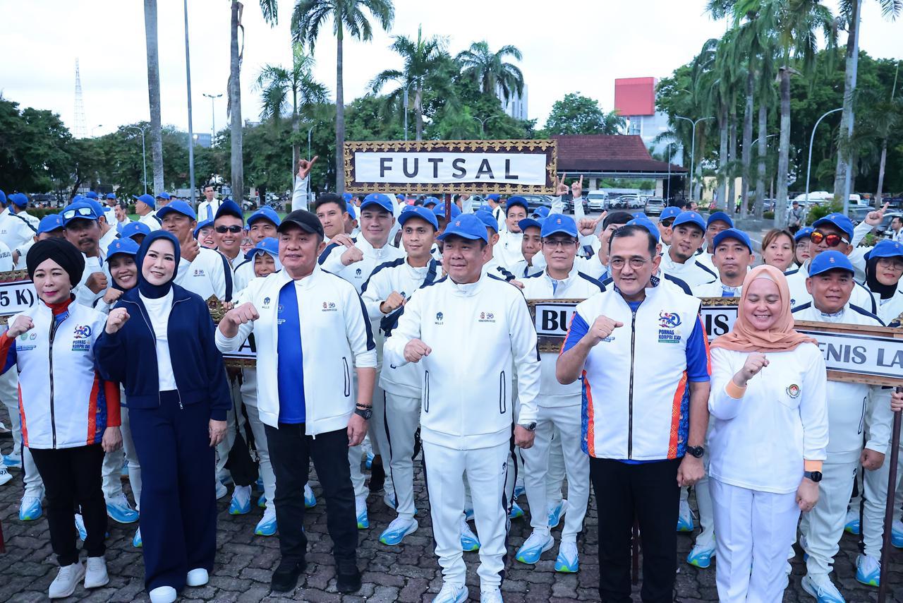 269 Kontingen Sumsel Dilepas, Gubernur Herman Deru Tekankan Sportivitas dan Nilai ASN di PORNAS XVII