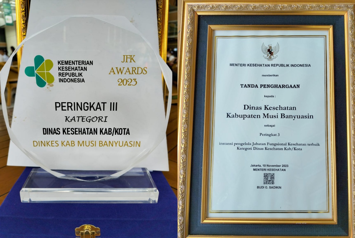 Muba Kabupaten Pertama di Luar Jawa Raih Penghargaan dari Kemenkes, Ini Kategori yang Didapatkan?