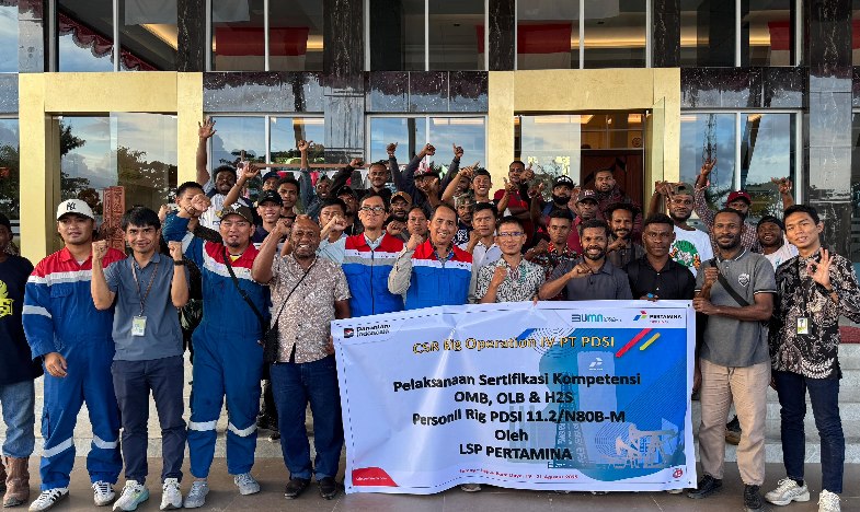 Puluhan Putra Asal Papua Raih Sertifikasi Migas Bersama Pertamina Drilling