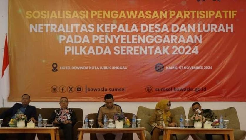 Pemkot Lubuklinggau Hadiri Sosialisasi Pengawasan Netralitas Kades dan Lurah