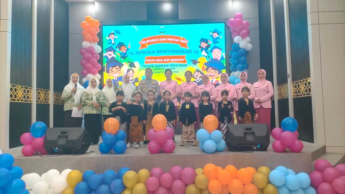 Tarian dan Pentas Seni Warnai Pelepasan TK Kemala Bhayangkari Lubuklinggau