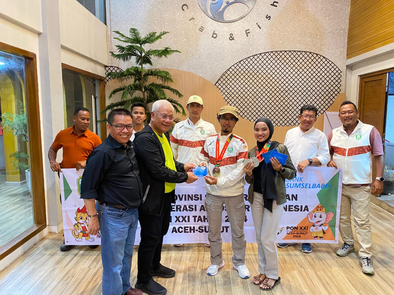 Bank Sumsel Babel Support Tim Sumsel PON XXI 2024 Aceh - Sumut