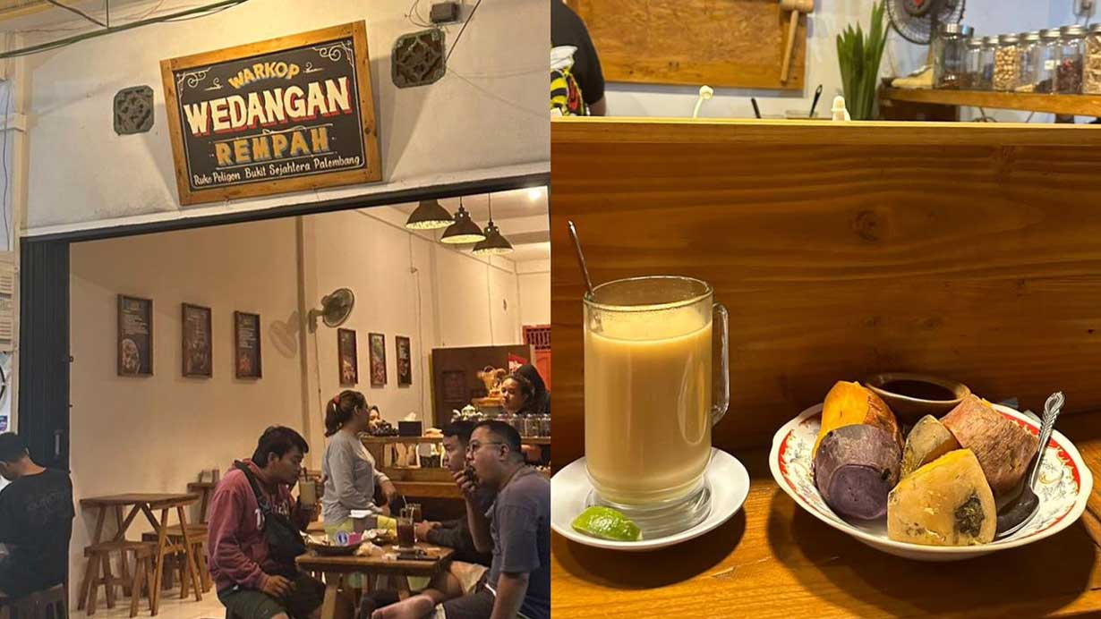 Penat Habis Bekerja? Cobain Warkop Wedang Unik di Palembang, Racik Langsung di Depan Mata Pembeli