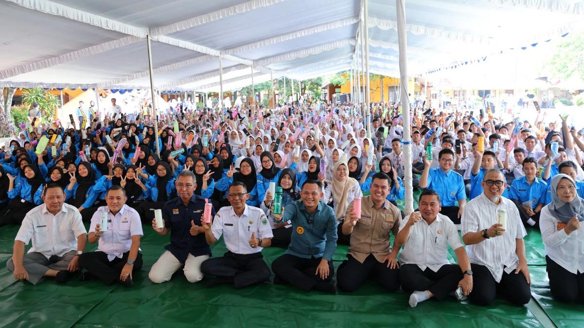 Satuko Goes to School, Pj Wali Kota Palembang Ajak Siswa Cintai Lingkungan dari Sampah Plastik